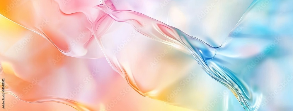 An abstract holographic background with vibrant pastel colors and flowing stripes. An abstract holographic background with vibrant pastel colors and flowing stripes.