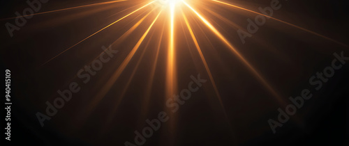 Flare light, effects sunlight, lens flare, light leaks, warm sun rays light effects, overlays or golden flare isolated on black background. effect, sunlight, ray, glow, bright, shine, sun. ai