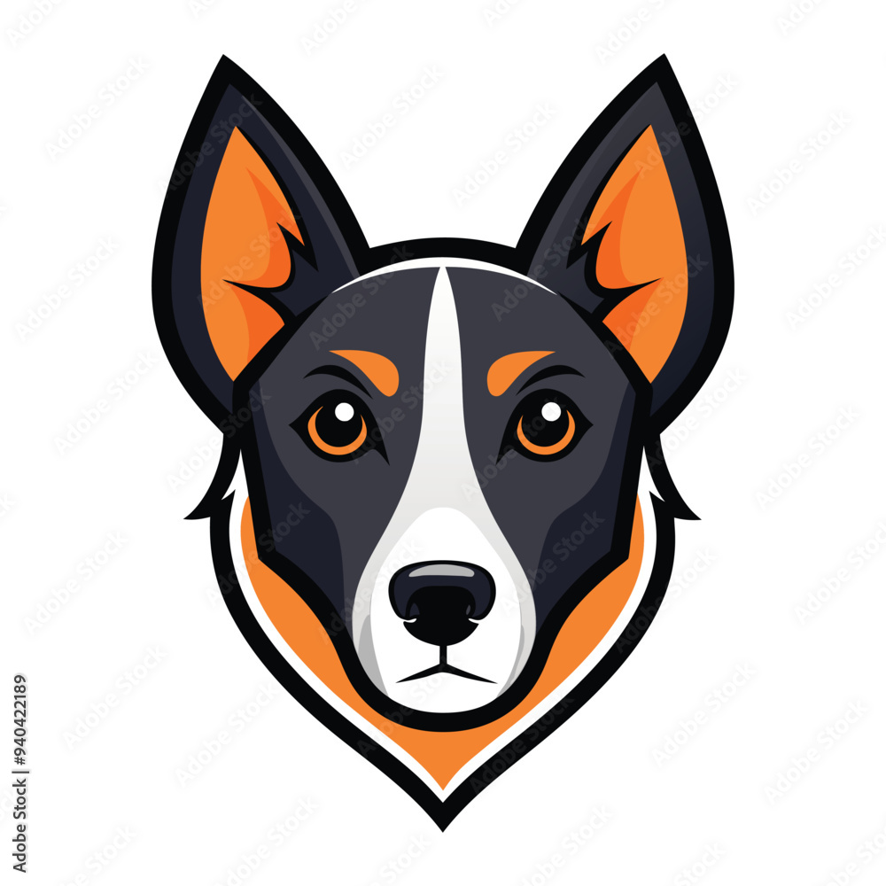 vector dog head logo vector dog head logo