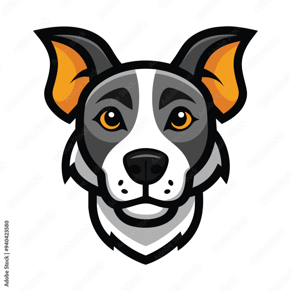 vector dog head logo vector dog head logo
