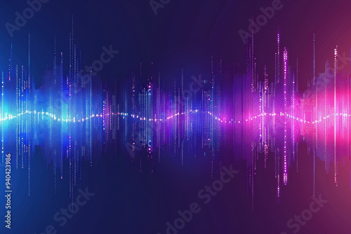 Futuristic Blue and Purple Background Illustration