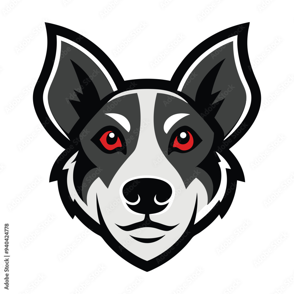 vector dog head logo vector dog head logo