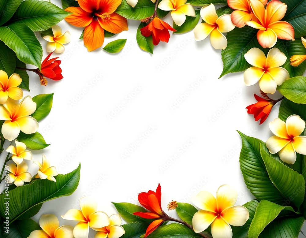 frame with flowers frame with flowers