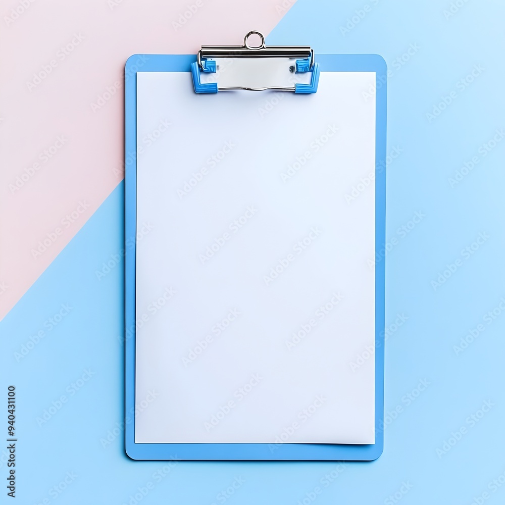 Close up Blue Clipboard Isolated on Light Background Minimalist Stationery and Office Supply Mockup for Business Administrative and Productivity Concepts Close up Blue Clipboard Isolated on Light Background Minimalist Stationery and Office Supply Mockup for Business Administrative and Productivity Concepts