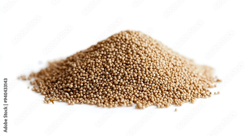 28. A pile of amaranth seeds isolated on a white background 28. A pile of amaranth seeds isolated on a white background