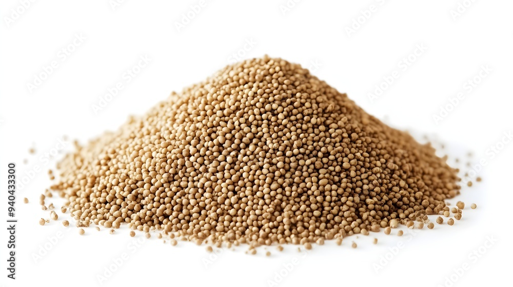 28. A pile of amaranth seeds isolated on a white background 28. A pile of amaranth seeds isolated on a white background