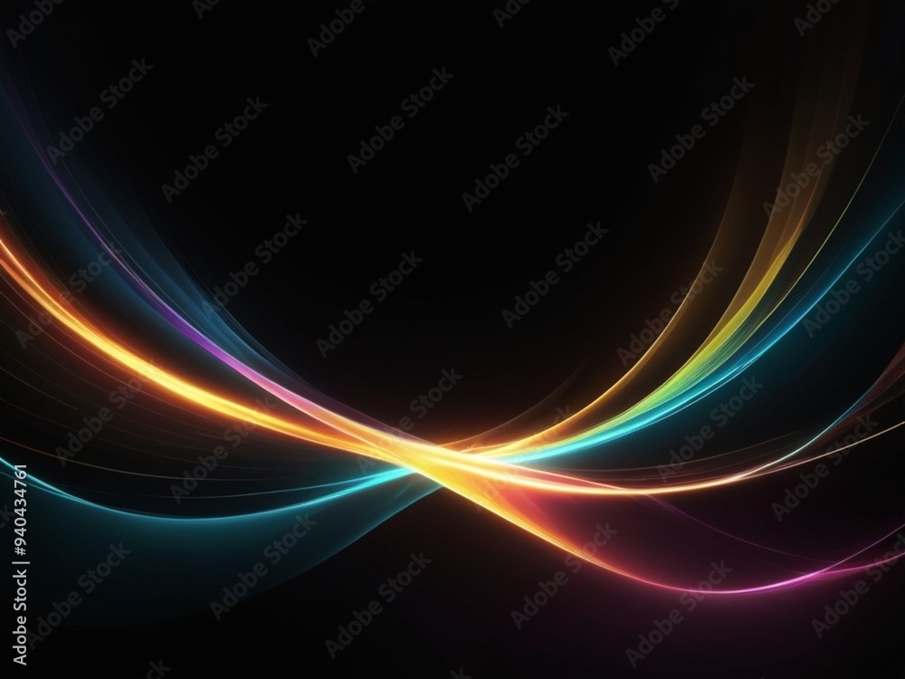 Abstract color speed light curveblack technology background Abstract color speed light curveblack technology background
