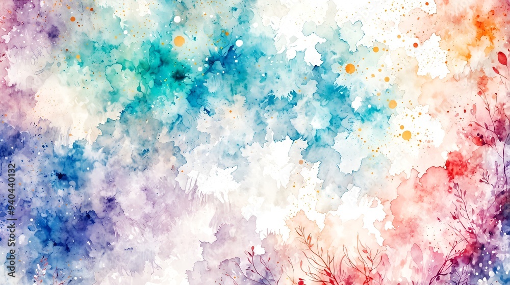 A vibrant watercolor abstract background featuring soft hues and delicate textures, perfect for artistic projects and creative designs. A vibrant watercolor abstract background featuring soft hues and delicate textures, perfect for artistic projects and creative designs.