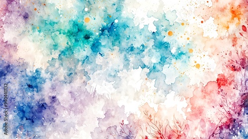 A vibrant watercolor abstract background featuring soft hues and delicate textures, perfect for artistic projects and creative designs.