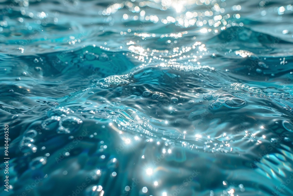 The light blue water in the pool background. The light blue water in the pool background.