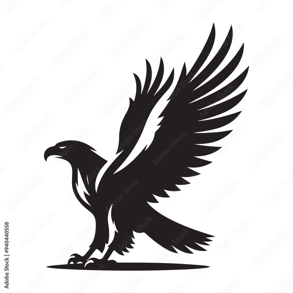 Obraz premium vector,eagle silhouette
