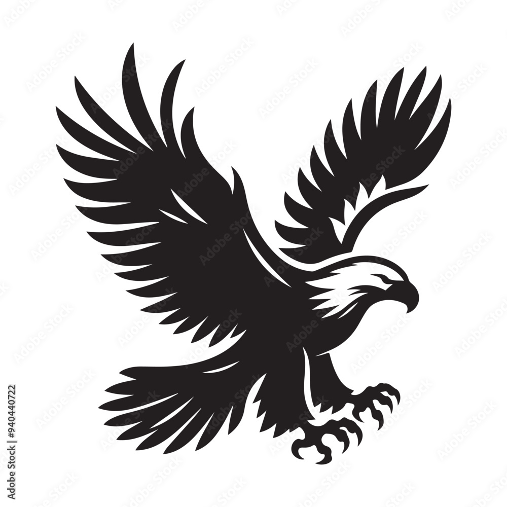 Fototapeta premium vector,eagle silhouette