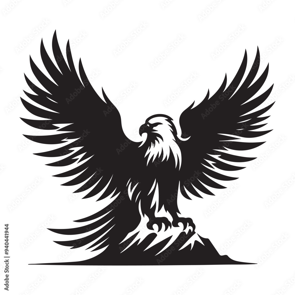 Obraz premium vector,eagle silhouette
