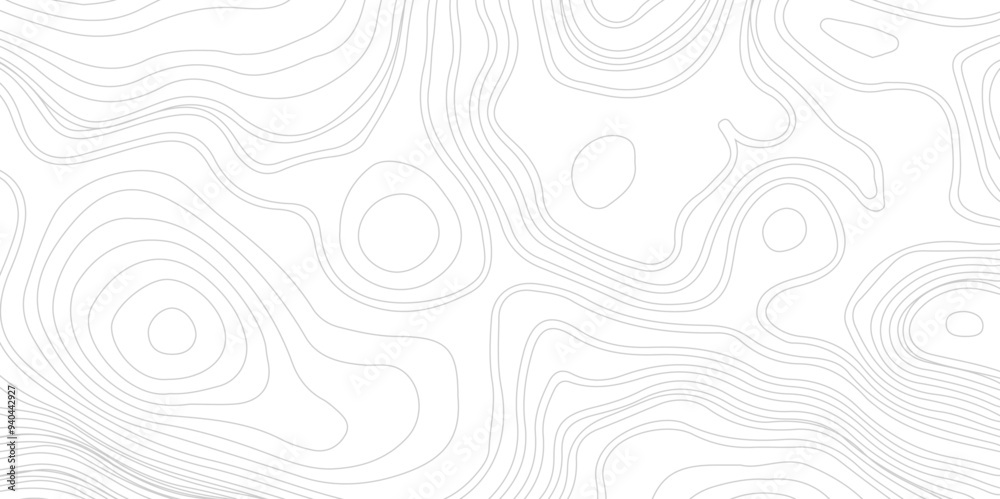 Fototapeta premium Geographic line map with elevation assignments. Vector topographic map background. Business concept. Abstract vector illustration.