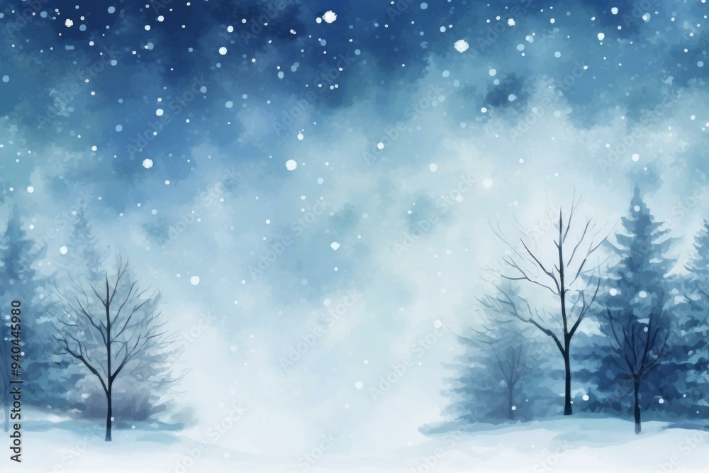 Winter Wonderland: Snowfall in the Forest