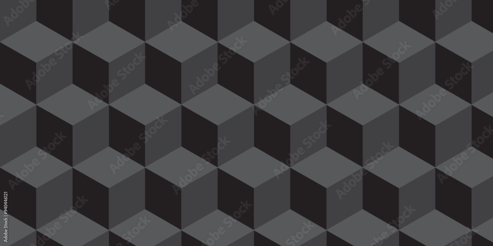 Abstract black and gray from cubes vector art background. Geometric tiles and mosaic creative stylish seamless pattern block cube background. minimal hexagon Cubes mosaic shape vector design. Abstract black and gray from cubes vector art background. Geometric tiles and mosaic creative stylish seamless pattern block cube background. minimal hexagon Cubes mosaic shape vector design.