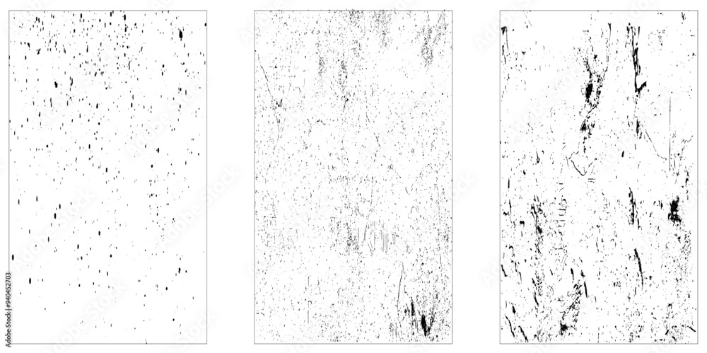 Distress illustration simply place over object, Set of Black and white grunge. Distress overlay texture. Distress illustration simply place over object, Set of Black and white grunge. Distress overlay texture.