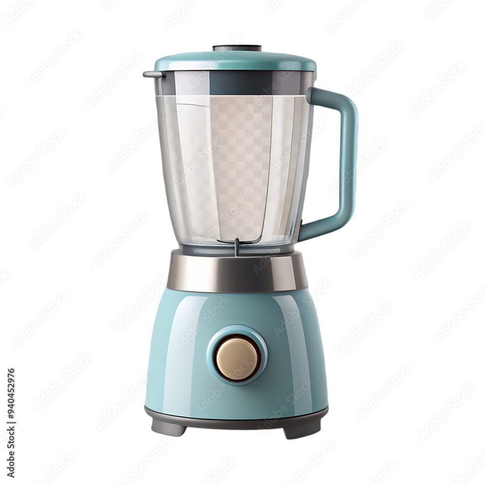 PSD Image of an Electric Blender 3D Icon Isolated on a Clean White Background for Kitchen and Appliance Use PSD Image of an Electric Blender 3D Icon Isolated on a Clean White Background for Kitchen and Appliance Use