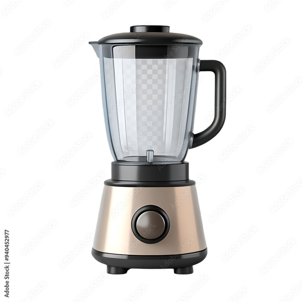 PSD Image of an Electric Blender 3D Icon Isolated on a Clean White Background for Kitchen and Appliance Use PSD Image of an Electric Blender 3D Icon Isolated on a Clean White Background for Kitchen and Appliance Use