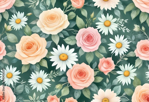 Floral in watercolor vector background. Luxury wallpaper design with pink flowers, line art, watercolor, flower garden. Elegant blossom flowers illustration suitable for fabric, prints, cover.