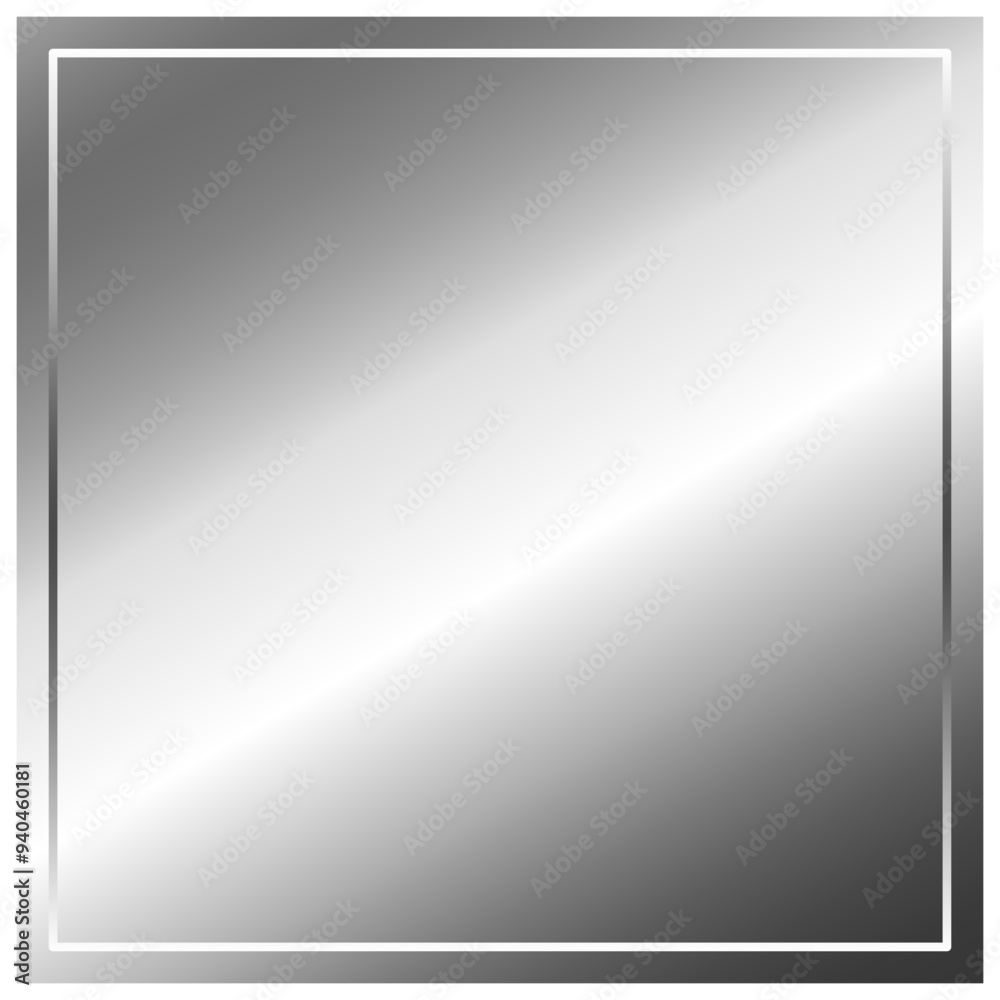 Silver Rectangle Label Aluminium Foil Sticker Silver Rectangle Label Aluminium Foil Sticker