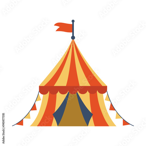 Colorful Circus Items Collection for Entertainment Design