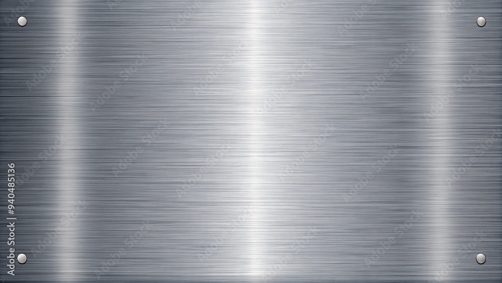 Seamless brushed metal plate background texture, industrial, dull, polished, stainless steel, aluminum