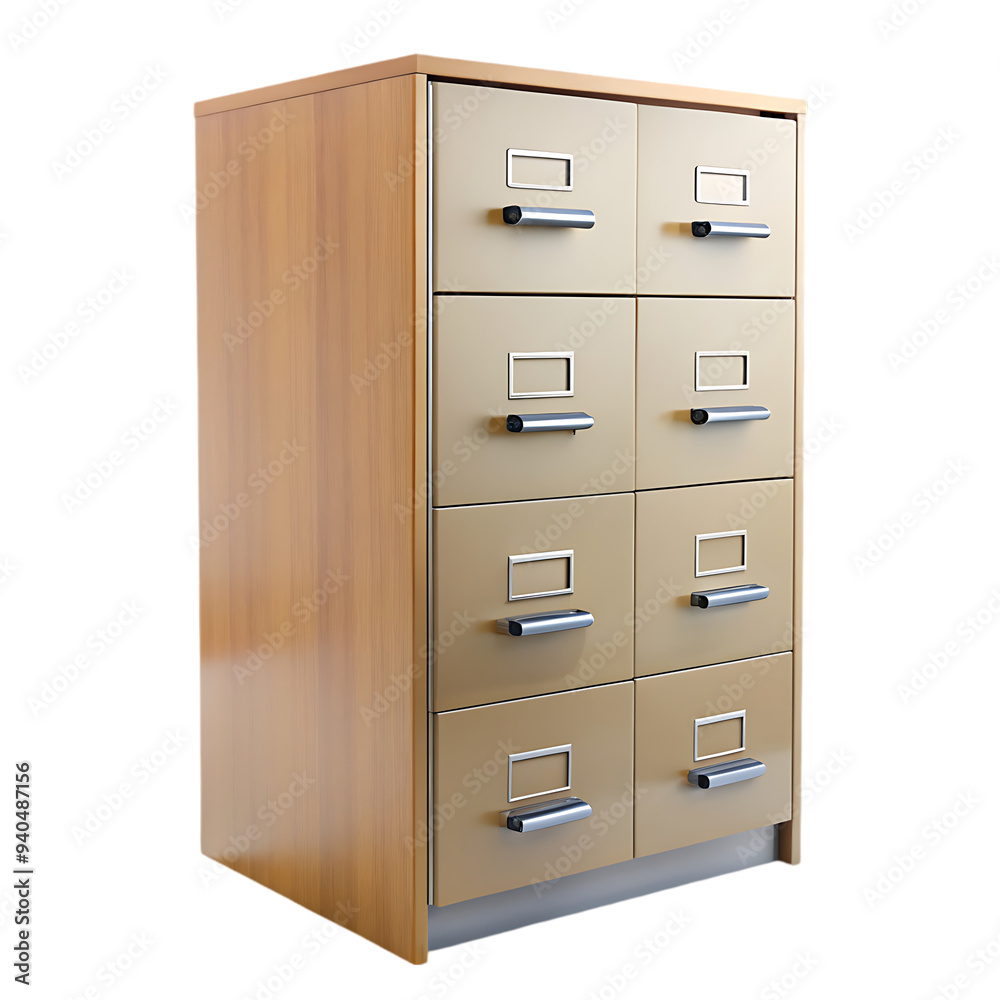 Filing cabinet isolated on transparent background Filing cabinet isolated on transparent background