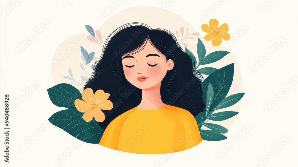 Embrace natures beauty in art with a chic figure surrounded by stunning blooms that captivate the senses. Embrace natures beauty in art with a chic figure surrounded by stunning blooms that captivate the senses.