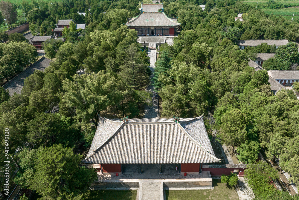 view of palace park,named yongle palace in yuncheng,shangxi view of palace park,named yongle palace in yuncheng,shangxi
