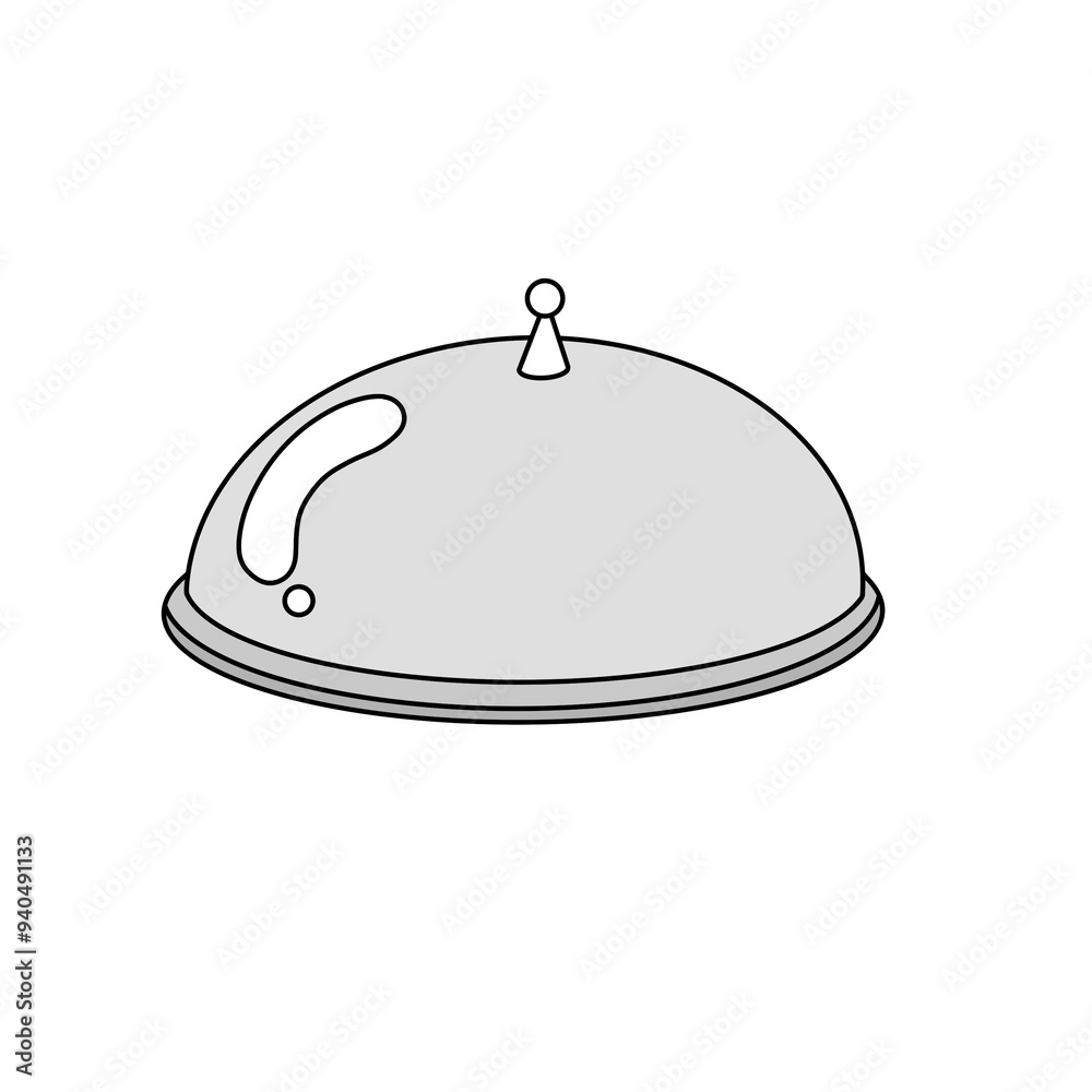 A silver tray with a lid on it A silver tray with a lid on it