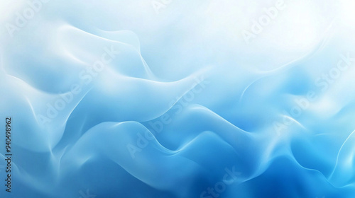 Abstract light blue gradient banner background symbolizing tranquility and calmness, ideal for modern and minimalist designs