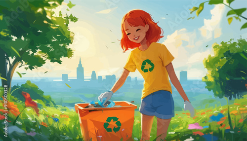 Eco-Friendly Heroine: Recycling in the City