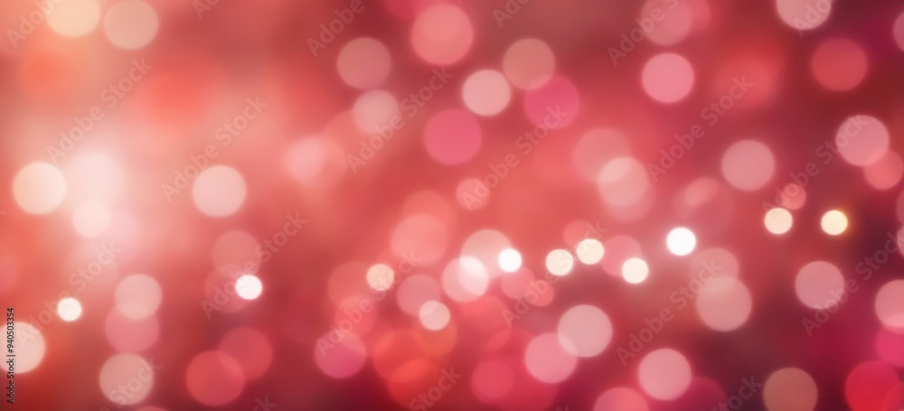 Festive Abstract Background with Red and Pink Bokeh Lights in Va Festive Abstract Background with Red and Pink Bokeh Lights in Va