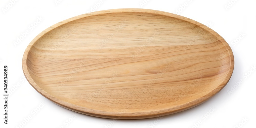 Empty Wooden Plate, Top View, Natural Wood, Serving Tray, Food Presentation, wood plate, wooden serving tray