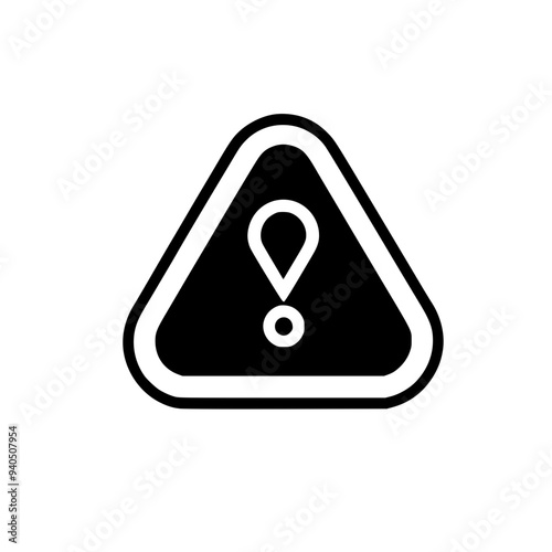 Warning icon exclamation mark sign