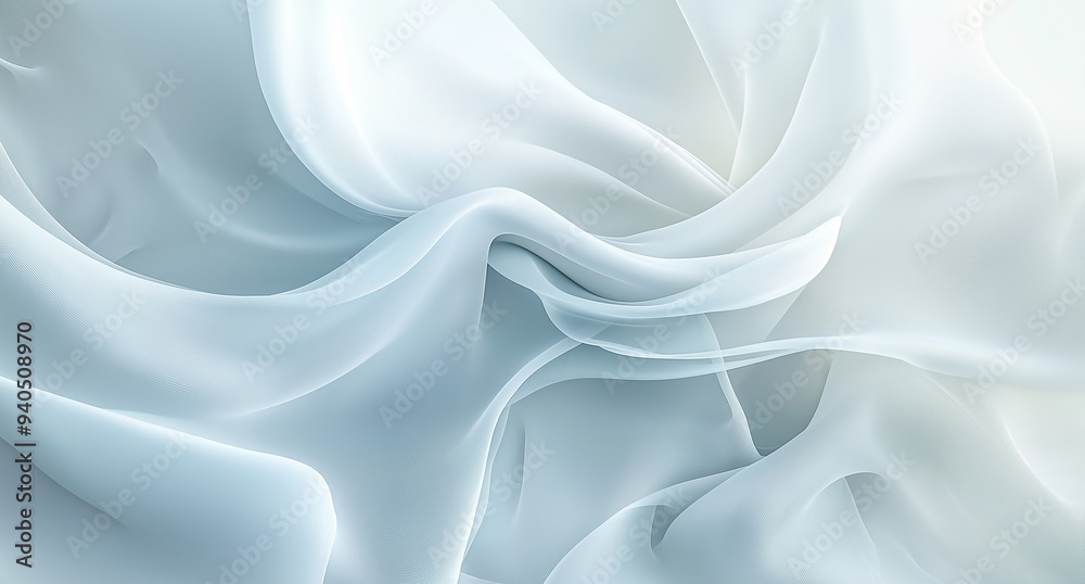 Obraz premium An abstract painting that is predominantly white in color with slight variations in texture and color tones.