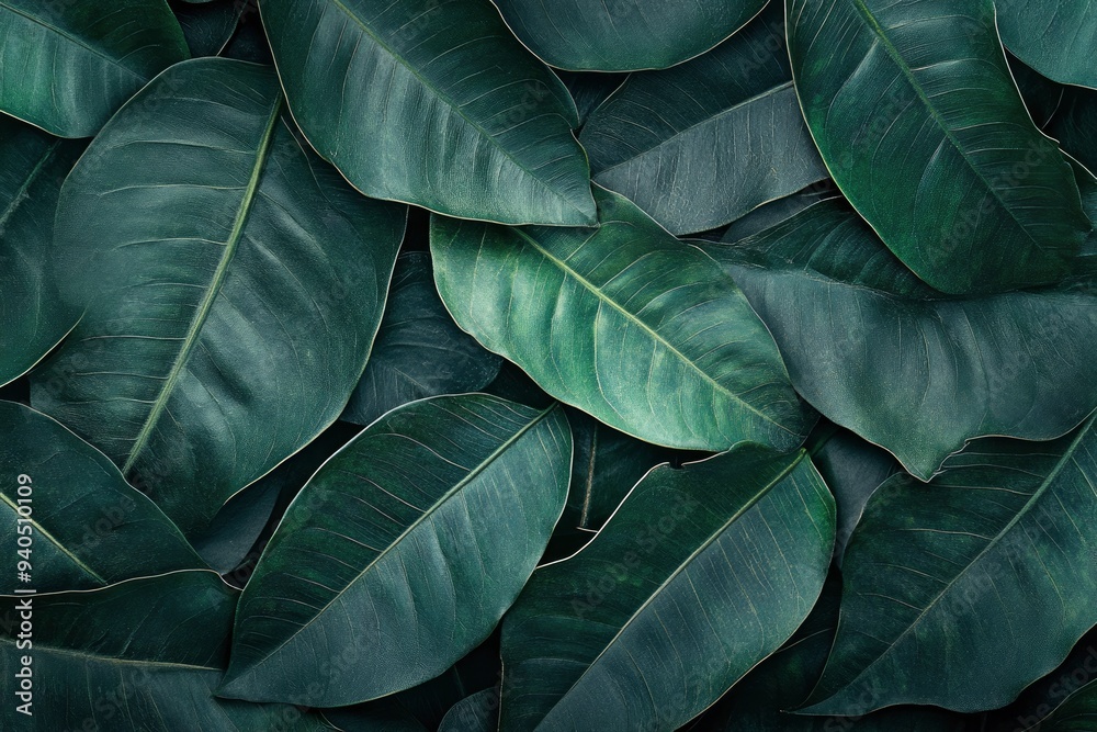 Nature leaves, green tropical forest, backgound illustration concept , ai Nature leaves, green tropical forest, backgound illustration concept , ai