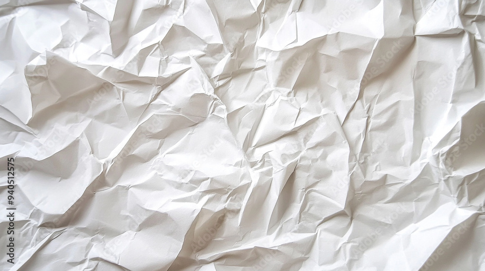 white paper texture background with random creases and folds, creating a chaotic pattern. The texture adds depth and a sense of dynamic motion to the minimalist design white paper texture background with random creases and folds, creating a chaotic pattern. The texture adds depth and a sense of dynamic motion to the minimalist design