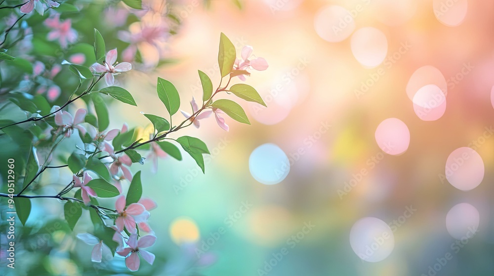 Serene Blurred Background with Soft Focus Textures. Tranquil Nature Concept Serene Blurred Background with Soft Focus Textures. Tranquil Nature Concept