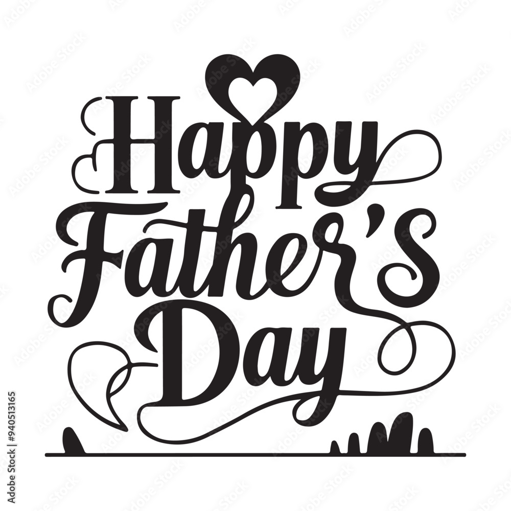 happy fathers day stylish typography vector happy fathers day stylish typography vector