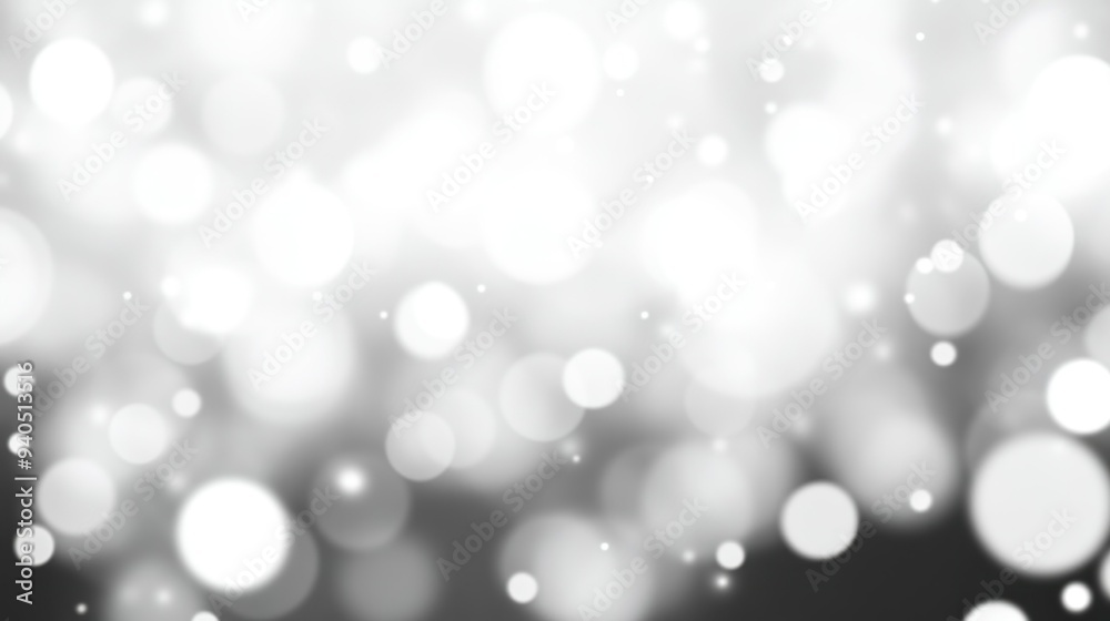 Obraz premium Abstract White and Grey Bokeh Background