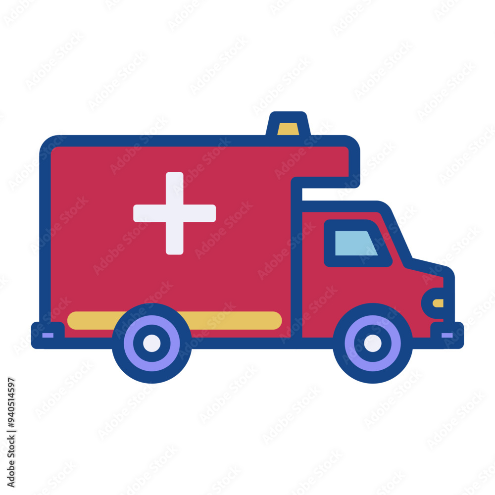 Ambulance, emergency car icon graphic illustration Ambulance, emergency car icon graphic illustration
