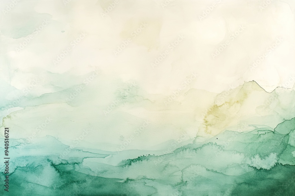 Soft watercolor landscape showcasing serene green hues and gentle gradients, perfect for calming and tranquil designs. Soft watercolor landscape showcasing serene green hues and gentle gradients, perfect for calming and tranquil designs.