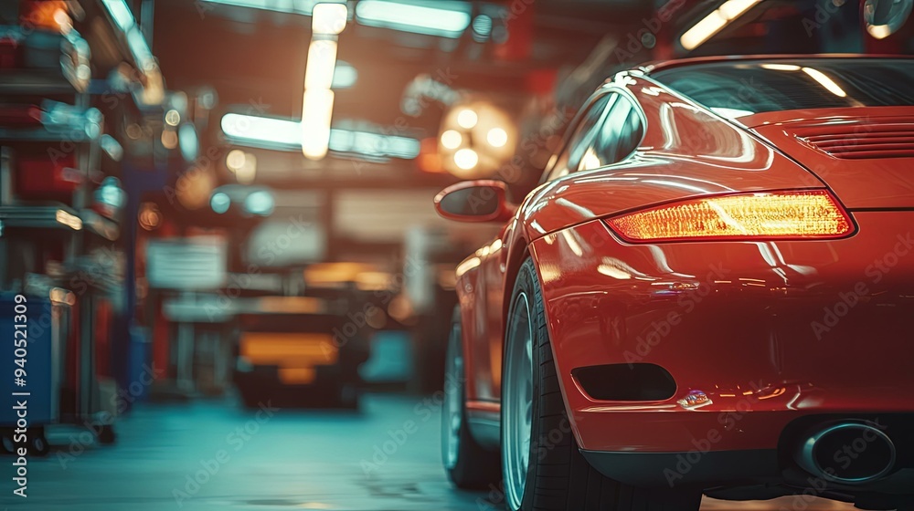 Expert Auto Mechanic Providing Professional Car Repair and Maintenance. Modern Repair Shop Service Concept Expert Auto Mechanic Providing Professional Car Repair and Maintenance. Modern Repair Shop Service Concept