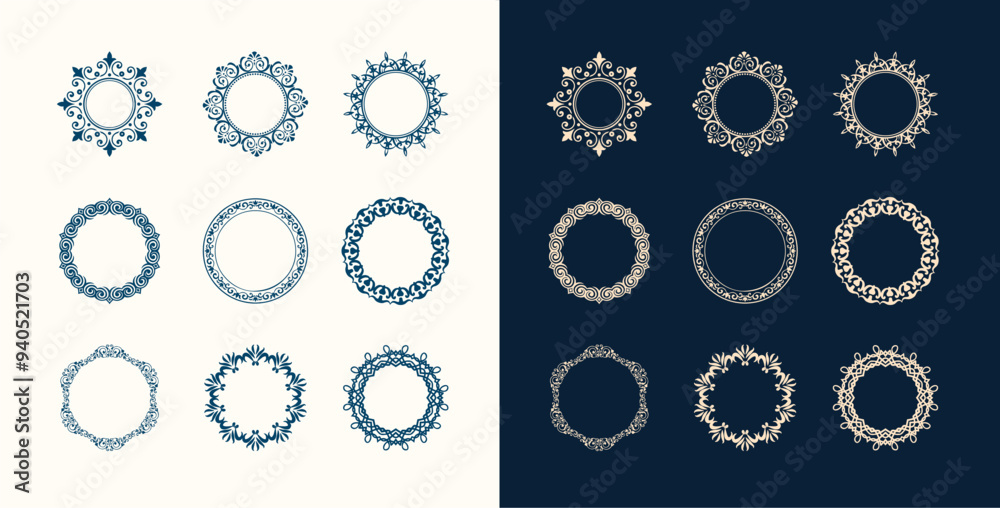 Decorative ornamental frames and borders Decorative ornamental frames and borders