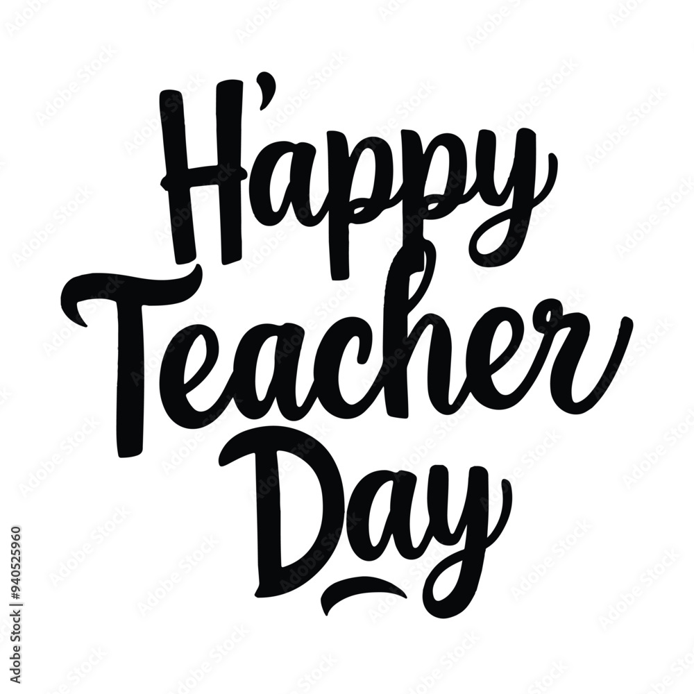happy teacher day stylish typography design happy teacher day stylish typography design