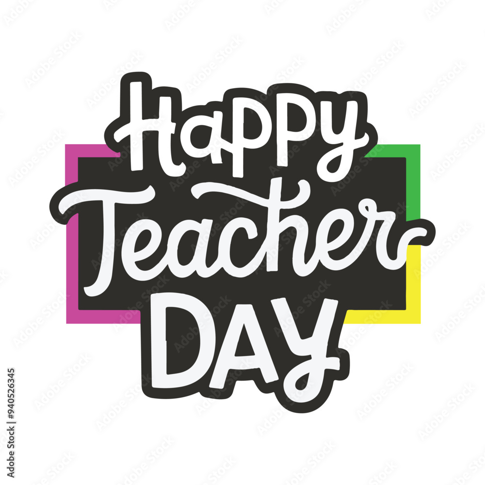 happy teacher day stylish typography design happy teacher day stylish typography design