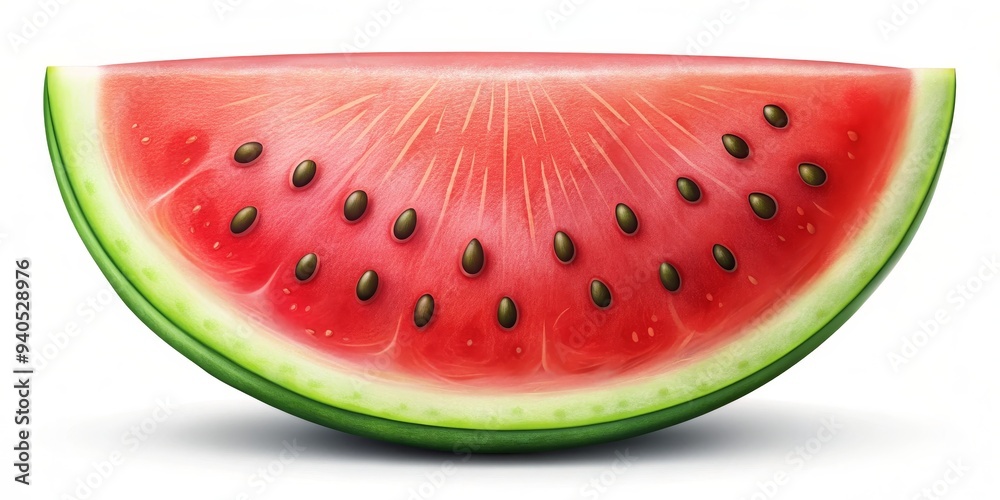 Watermelon Slice with Seeds, 3D Render, Summer Fruit, Isolated, Digital Art, watermelon, fruit Watermelon Slice with Seeds, 3D Render, Summer Fruit, Isolated, Digital Art, watermelon, fruit