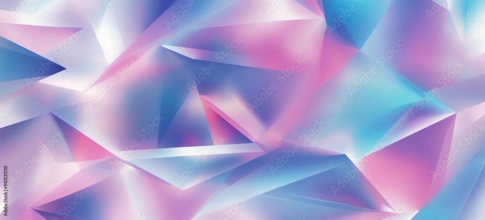 Dynamic Composition of Abstract Triangular Shapes in Blue, Pink, Dynamic Composition of Abstract Triangular Shapes in Blue, Pink,